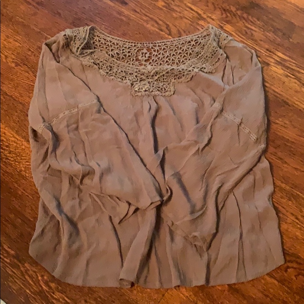 Army green blouse